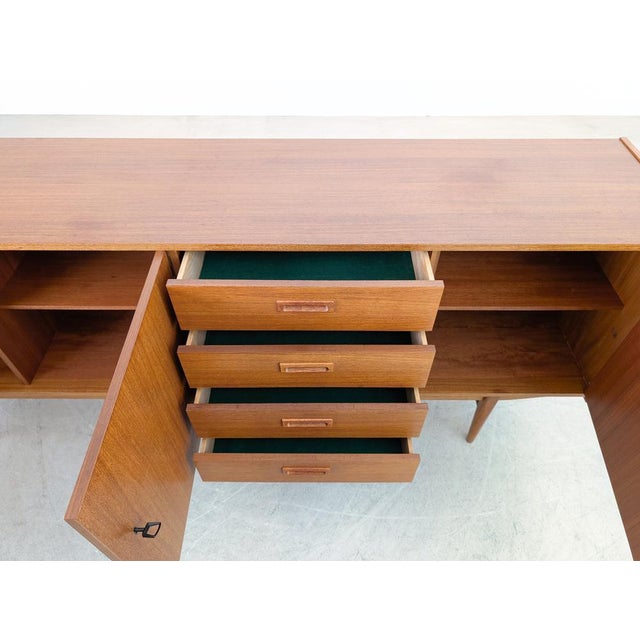 Mid-Century Modern Danish Sideboard in Teak For Sale - Image 9 of 11