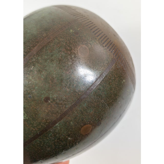 Mid-Century Modernist German WMF Bronze Vase Attributed to Paul Haustein For Sale - Image 13 of 14