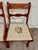 Duncan Phyfe Antique Regency / Duncan Phyfe Style Floral Needlepoint Dining Chairs - Pair For Sale - Image 4 of 9