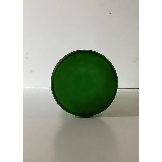 Antique Moser Hand-Painted Enamel Glass Vase Circa 1919 For Sale - Image 4 of 6