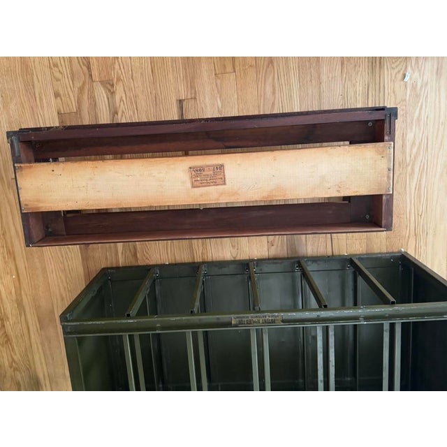 Copper 1900-1909 2-Piece Shaw-Walker Card Catalog on Globe-Wernicke Base For Sale - Image 8 of 9