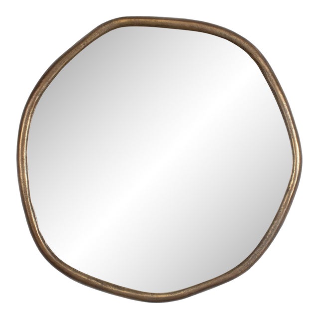 Ambrose Indoor-Outdoor Round Mirror For Sale