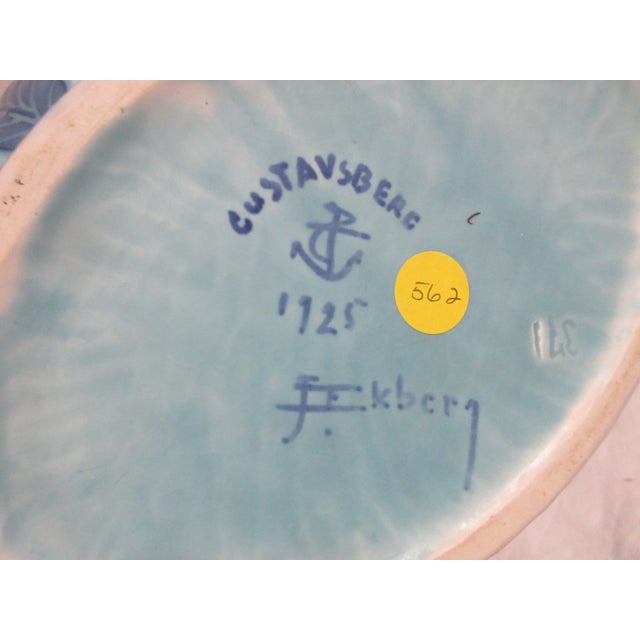 Blue Josef Ekberg Bowl 1925 For Sale - Image 8 of 9