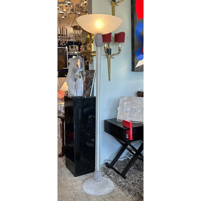 Karl Springer Seguso Scavo Torchere Floor Lamp, In-Line Dimmer Switch, 1980s $7,500 Karl Springer Seguso Scavo Torchere...
