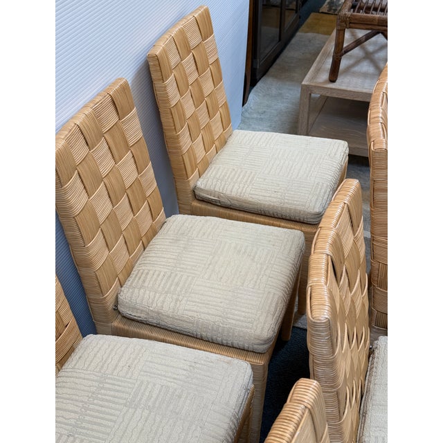 John Hutton for Donghia Block Island Dining Chairs, Set of Eight For Sale - Image 11 of 12