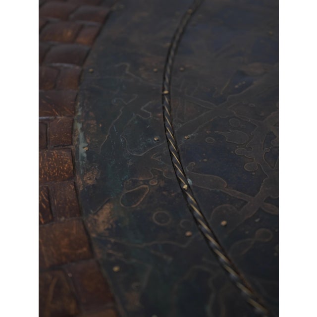 Bronze Coconut & Bronze Mounted Coffee Table For Sale - Image 8 of 14