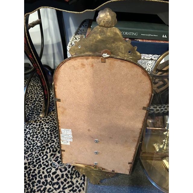 1980s Vaughn Brass & Curved Plexiglass Wall Lanterns - a Pair For Sale - Image 10 of 11