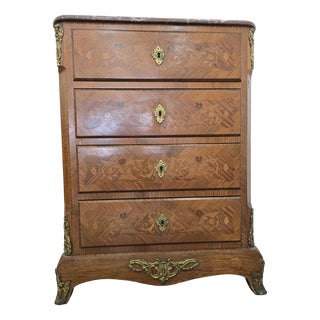 Louis XV Style Marquetry Chiffonier For Sale
