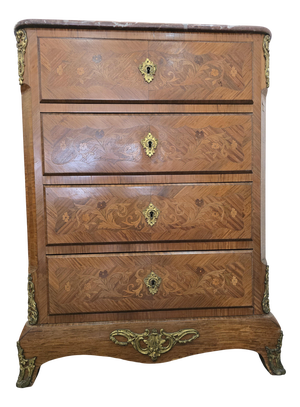 Louis XV Style Marquetry Chiffonier