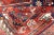 Early 20th Century Antique Persian Shiraz Rug With Tri-Medallion Geometrics in Royal Blue and Red For Sale - Image 12 of 13