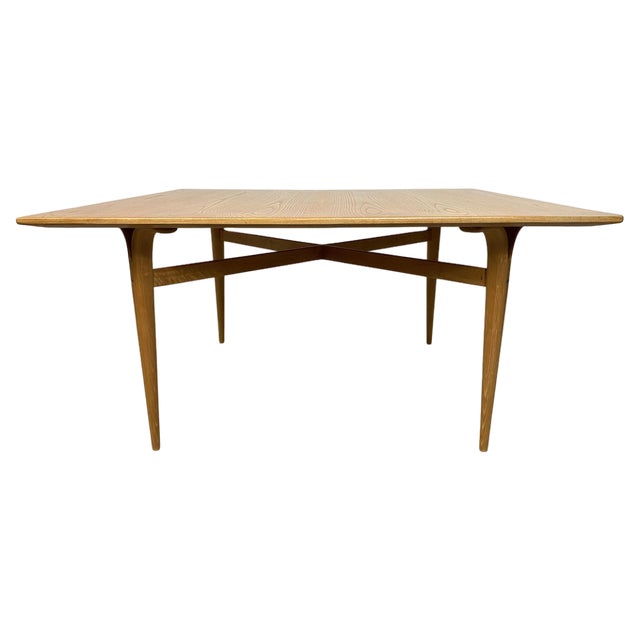 Cleft-Leg Side Table in Ash Wood by Bruno Mathsson for Karl Mathsson, 1960s For Sale