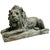 Grand Scale Vintage Continental European Patinated Bronze Recumbent Lions - Pair For Sale - Image 4 of 18
