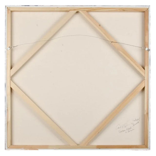 Paint Carol L. Post (American 1954-2024) "Waterfall Revealed" Abstract Painting C. 2019 For Sale - Image 7 of 8