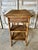 Brown Antique Faux Bamboo Side Table, 1900s For Sale - Image 8 of 9