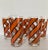 Georges Briard Orange Striped Glasses - Set of 5 For Sale - Image 10 of 12