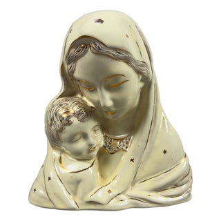 Arista, Madonna with Child, 1950s, Majolica For Sale