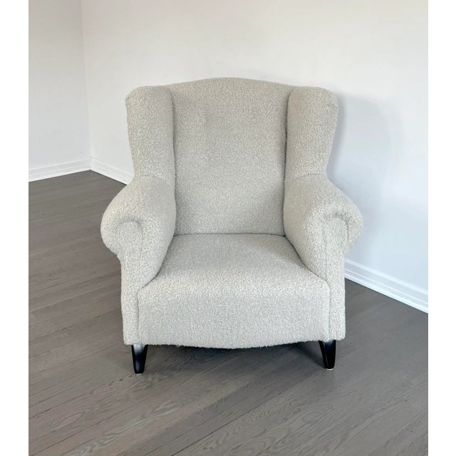 Early 21st Century Vintage Fendi Casa Armchair in Gurion Alpaca Teddy Boucle For Sale - Image 5 of 10