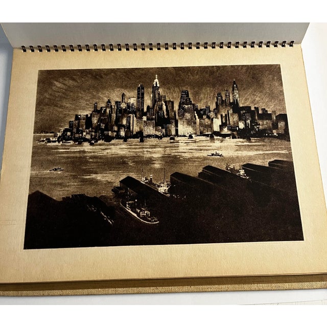 Paper 1939 New York in Etchings Book For Sale - Image 7 of 12