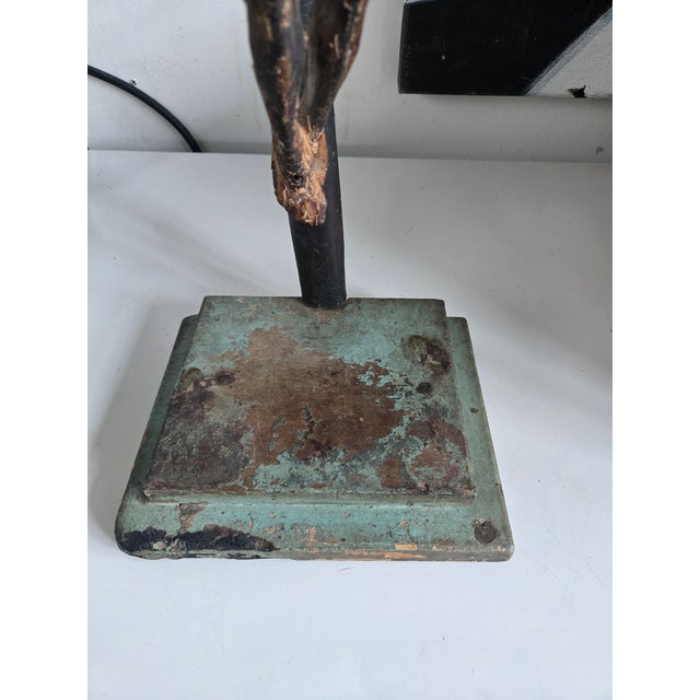 19th C Latin American Santo of Jesus on the Cross For Sale - Image 4 of 8