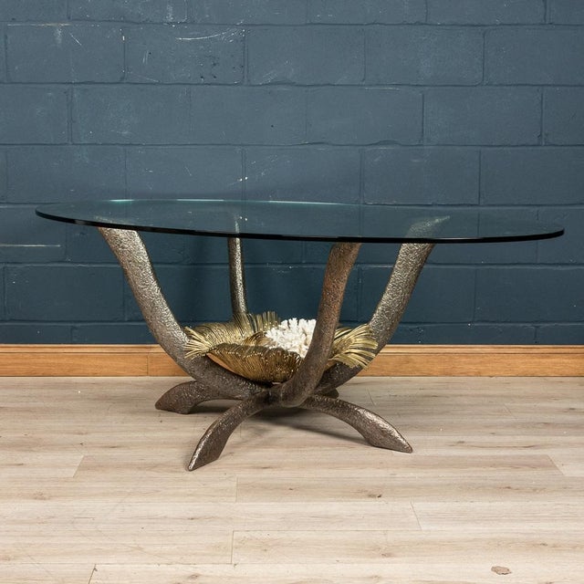 Vintage French Dining Table by Jacques Duval Brasseur, 1970 For Sale - Image 3 of 18