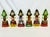 Vintage Home is pleased to offer this set of Russian Christmas Ornaments. They are both hand-carved wood and enamel...