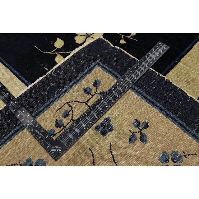 Early 20th Century Early 20th Century Rustic Antique Chinese Peking Rug - 12'02 X 18'02 For Sale - Image 4 of 10
