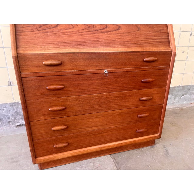 Brown Teak Secretary from Dyrlund, 1960s For Sale - Image 8 of 14