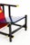 Modern Red and Blue Chair by Gerrit Rietveld for Cassina For Sale - Image 3 of 8