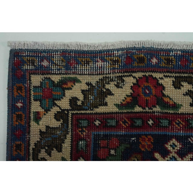 1970s Vintage Persian Handmade Wool 10x13 Red Area Rug For Sale - Image 11 of 13
