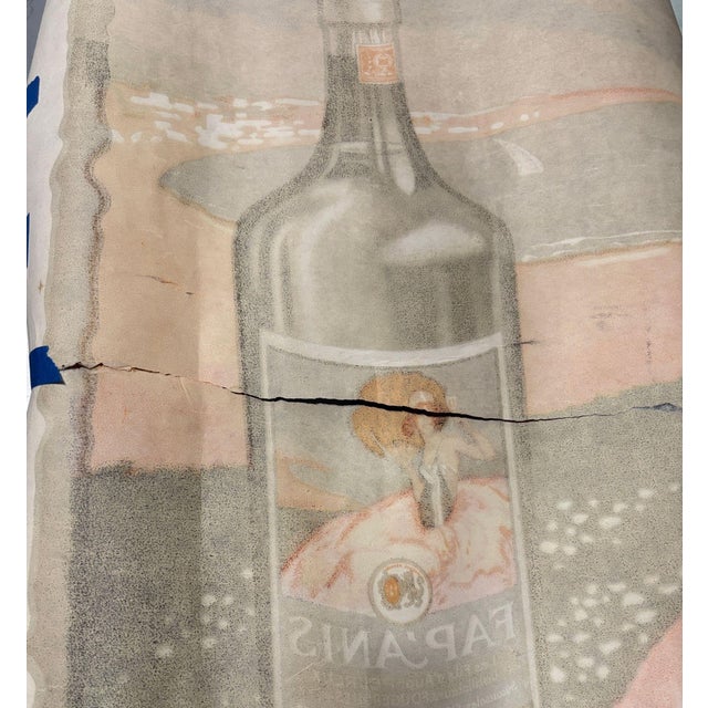 Red Large 5' Foot French Fap'Anis Drink Advertising Poster by Delval, 1935 For Sale - Image 8 of 10