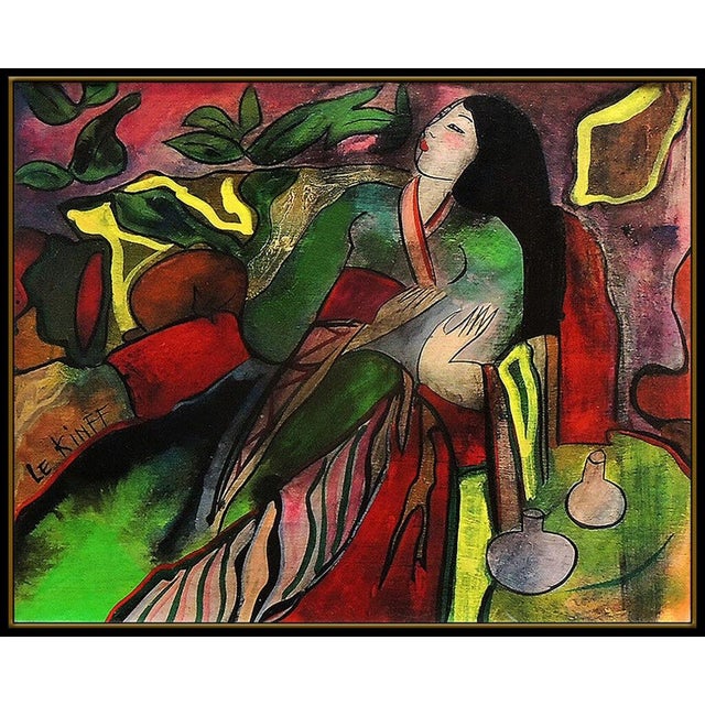 Message us to inquire about custom framing options! (Included for free with every purchase) this oil painting on board...