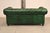 Chesterfield Style Green Leather Sofa For Sale - Image 13 of 16