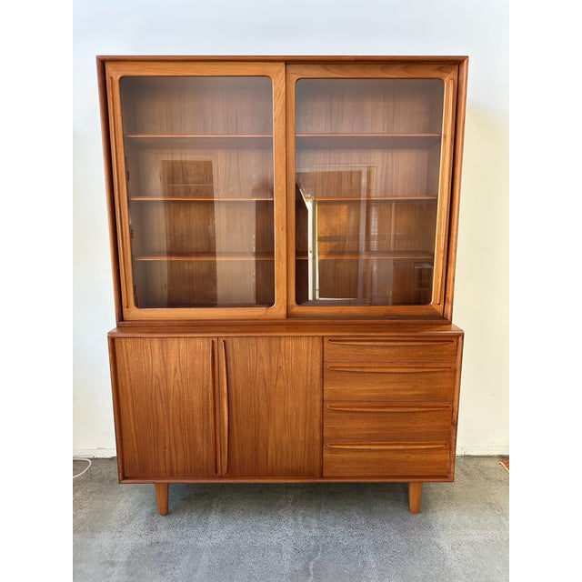 1960s Mid Century Danish Modern Teak Cabinet For Sale - Image 18 of 18
