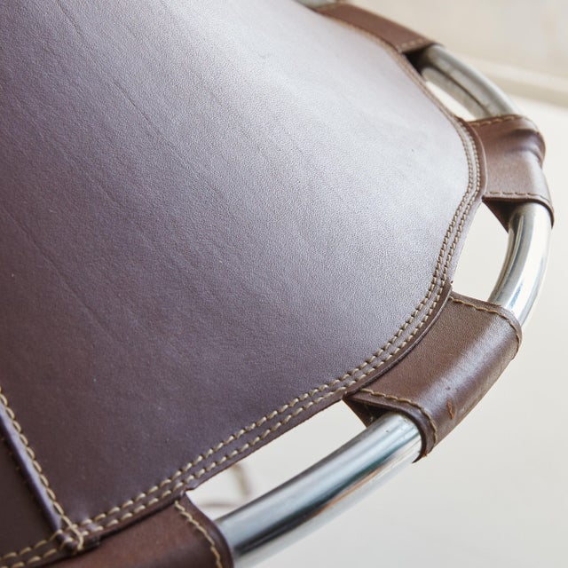 Modern Leather Pendant Light, "Anna" by Anna Ehrner for Ateljé Lyktan, Sweden 1970s For Sale - Image 3 of 10