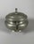 Pewter tureen signed Jean Despres (1889-1980), Art Deco/Modernist style. Decorated with fluted scroll handles. The lid...