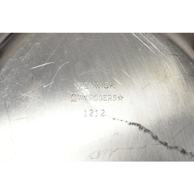 Vintage Wm Rogers Fenwick Silver Plated Lidded Vegetable Serving Platter For Sale - Image 4 of 10