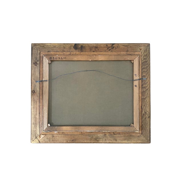 Black Mid 20th Century Framed Still Life Oil Painting For Sale - Image 8 of 8