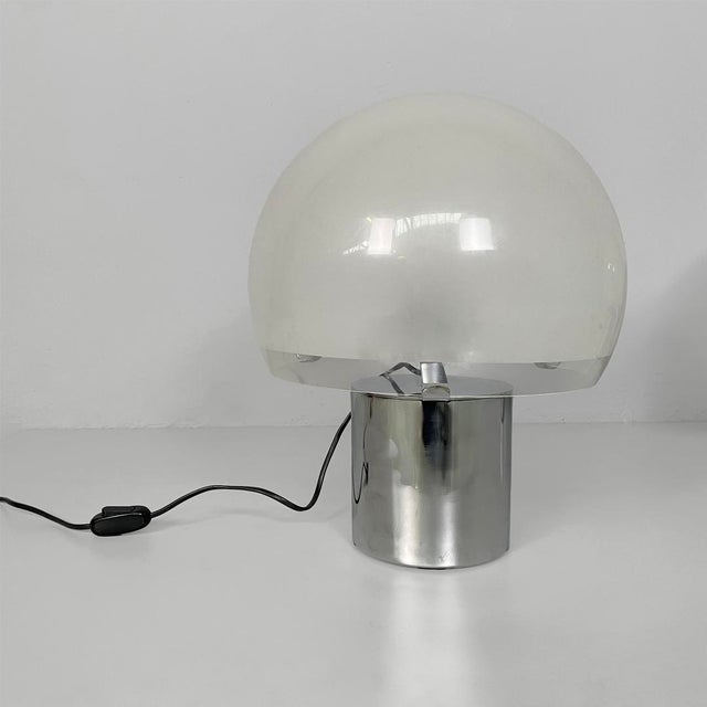 Mid-Century Modern Italian LTA6 Porcino Table Lamps attributed to Luigi Caccia Dominioni for Azucena, 1960s, Set of 2 For Sale - Image 6 of 15