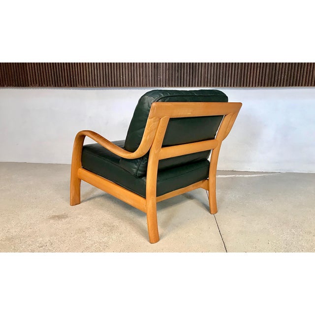 Bentwood & Leather Lounge Chair from Komfort For Sale - Image 3 of 18
