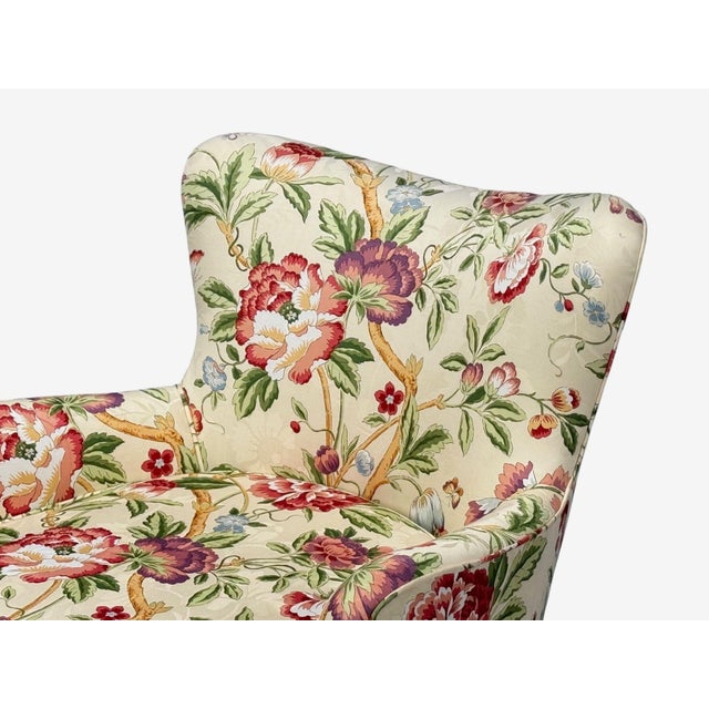 1960s Ernst Schwadron Style, Mahogany, Fabric, Organic Lounge Chairs, Usa, 1960s For Sale - Image 5 of 11