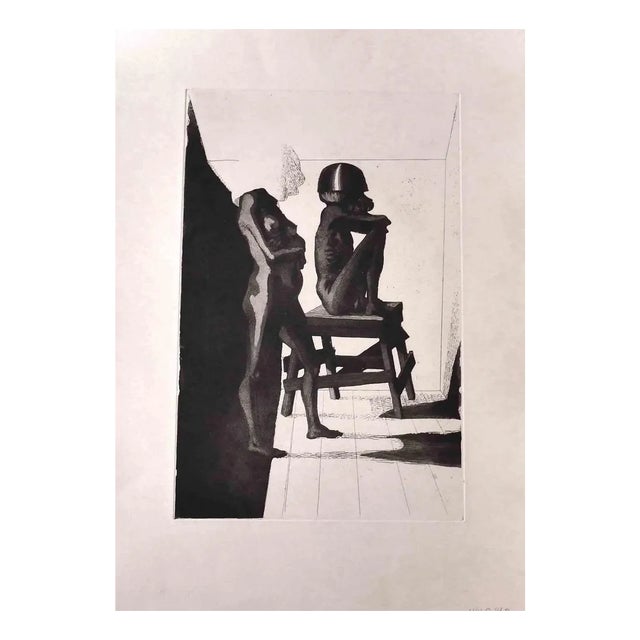 Leo Guida, Silence, Etching, 1970s For Sale
