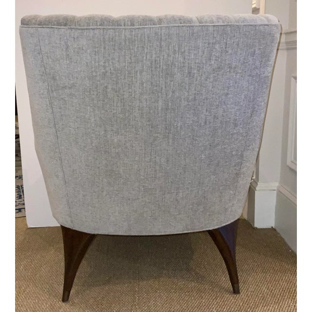 Global Views Modern Gray Woven Lounge Chair For Sale In Atlanta - Image 6 of 7