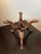 Exceptional 1930s Hand‑Carved Rosewood Snake Tripod Stand with Bone Inlay and Detailed Serpent Heads A rare and...