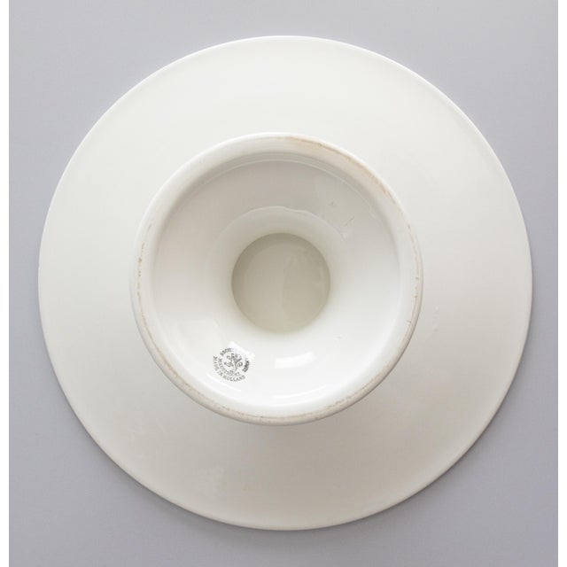 19th Century Dutch White Ironstone Cake Stand For Sale In Houston - Image 6 of 9