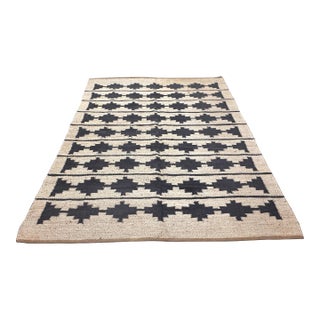 8ft 4in × 9ft 12in Rejuvenation Bowen Jute & Wool Flatweave Rug For Sale