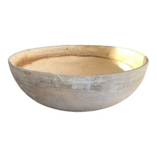 Vintage Bisque Ceramic Bauer Pottery Los Angeles Fruit Bowl For Sale