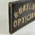 Optician Large Antique Double Sided Gilt on Black Wood Trade Sign For Sale - Image 9 of 11