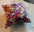 Colorful Print Pillow With Insert For Sale - Image 4 of 8