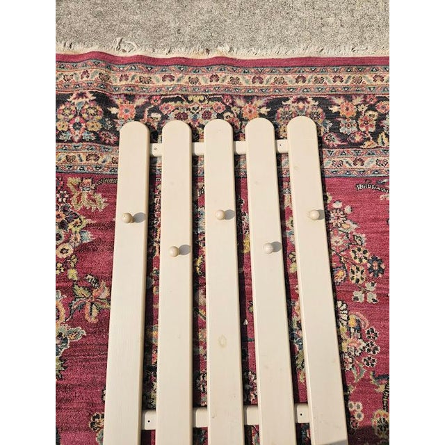 Mid 20th Century Vintage Painted Wall Rack For Sale - Image 5 of 6