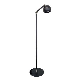 Modern Room & Board Camber Modern Adjustable Floor Lamp - Black Metal For Sale